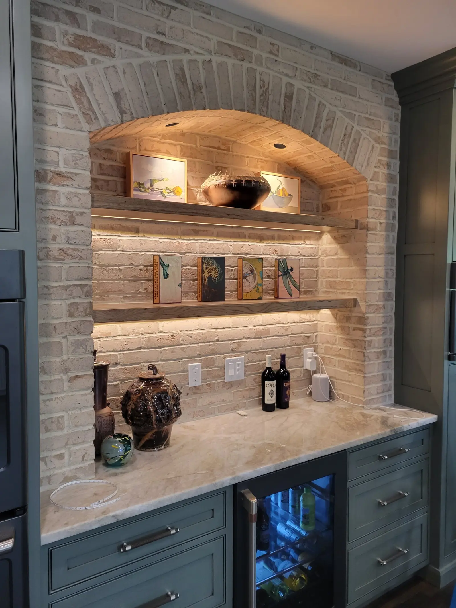 Custom feature wall by Keeler Carpentry