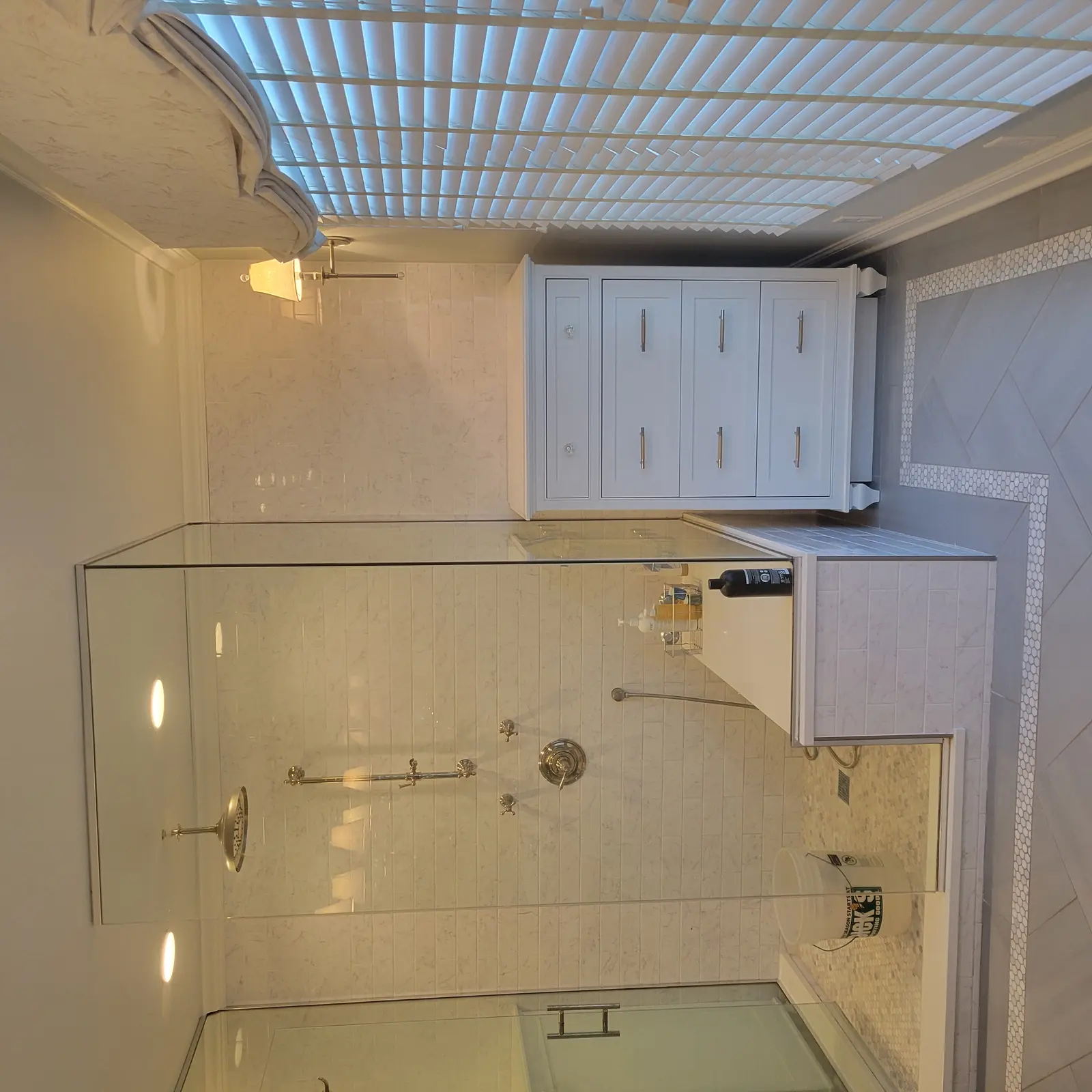 Custom tile shower by Keeler Carpentry