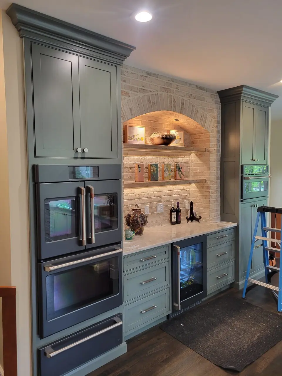 Arched Brick Wine Alcove — Powell